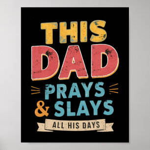 Poster Ce Père Prête Et Sale Tous Ses Jours Père Rétro