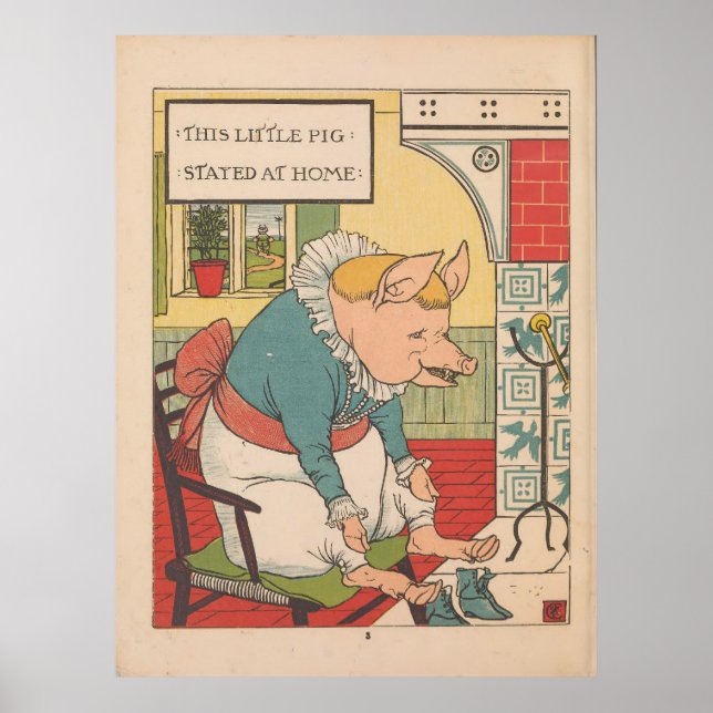 Poster - Ce petit porc est resté à la maison (Devant)