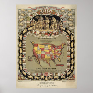 Poster "Ce Porcineograph" (Forbes) BigMapBlog.com 1876