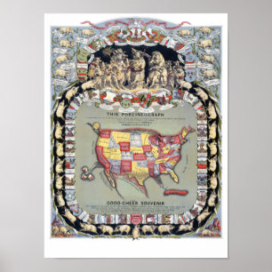 Poster CE PORCINÉOGRAPHE, c1876