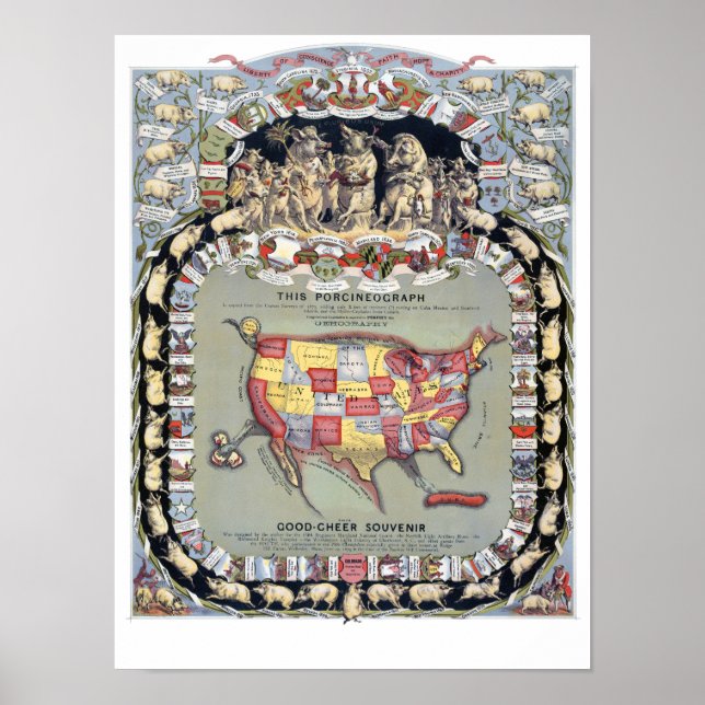 Poster CE PORCINÉOGRAPHE, c1876 (Devant)