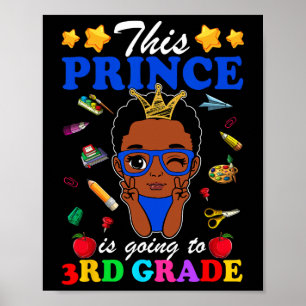 Poster Ce prince va en 3e année, retour à l'école A