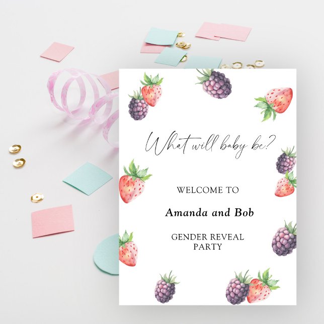 Poster Ce que le bébé sera le genre révéler (Créateur téléchargé)