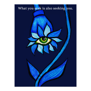 Poster Ce que vous cherchez Œil gothique Fleur Académie s