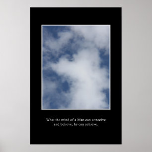 Poster Ce que vous pouvez concevoir, vous pouvez atteindr