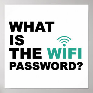 Poster Ce qui est le mot de passe de WIFI drôle