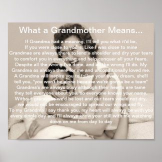Poster Ce qu'une grand-mère veut dire, Souvenez-vous du p