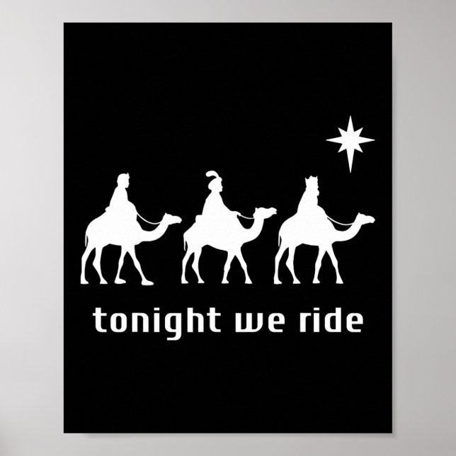 Poster Ce Soir, Nous Voyons Noël Hommes Avec Camel Ride C (Devant)