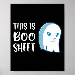 Poster Ceci Est De La Feuille De Boo Fun Halloween Disant