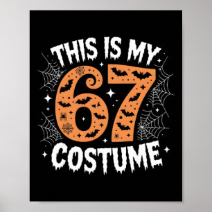 Poster Ceci est mon costume 67 paresseux Brainrot Meme 67