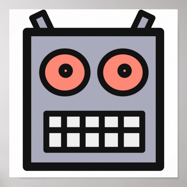 Poster Ceci Est Une Tête De Robot (Devant)