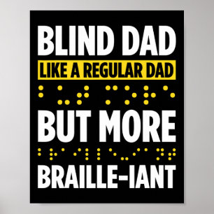 Poster Cécité Pour Les Aveugles Personne Aveugles Braille