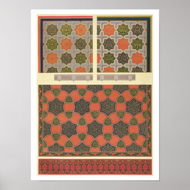 Poster Ceiling decfrom the house of Beyt El-Tchel (Devant)