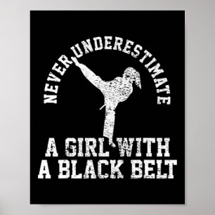 Poster Ceinture noire de karaté Taekwondo