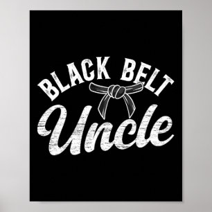 Poster Ceinture noire Oncle Karaté Oncle Fier Karate Oncl