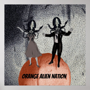 Poster Célébration de danse d'aliens