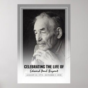 Poster Célébration de la vie avec cérémonie funéraire pho