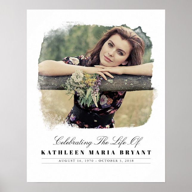 Poster Célébration de la vie avec cérémonie funéraire pho (Devant)