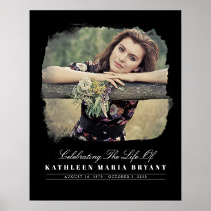 Poster Célébration de la vie avec la cérémonie funéraire 