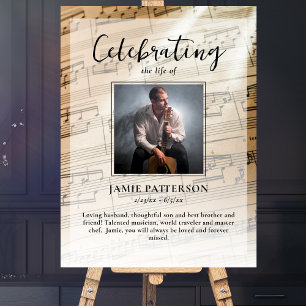 Poster Célébration de la vie d'un musicien Photo personna