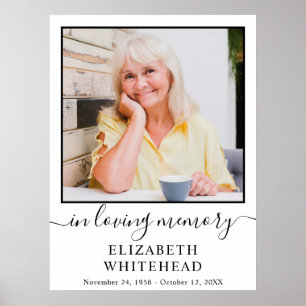 Poster Célébration de la vie Photo minimaliste