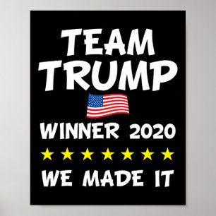 Poster Célébration de l'élection du président Trump victo