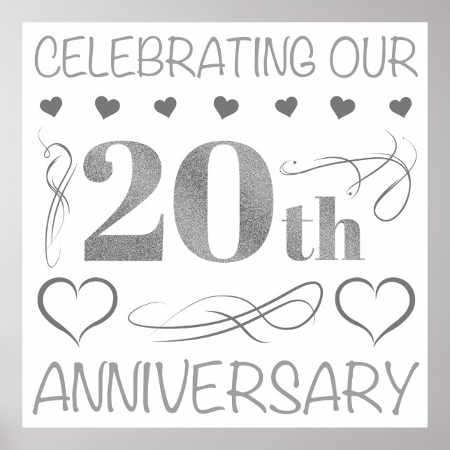 Poster Célébration de notre 20e anniversaire (Devant)