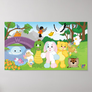 Poster Célébration de ressort en parc de Kinzville