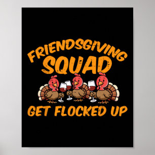 Poster Célébration de Thanksgiving entre Amis Groupe Dind