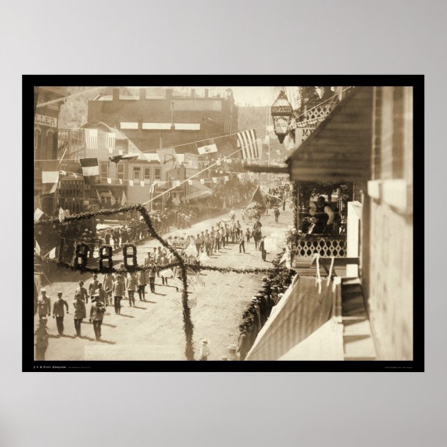 Poster Célébration d'un tronçon de chemin de fer Deadwood (Devant)