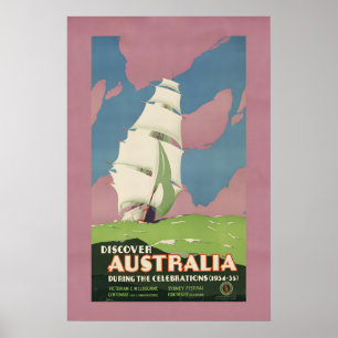 Poster Célébrations de la découverte de l'Australie de st