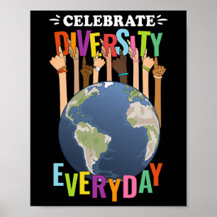 Poster Célébrer la diversité Enseignants de tous les jour