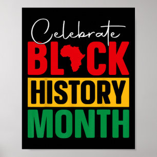 Poster Célébrer le Mois de l'histoire des Noirs African B