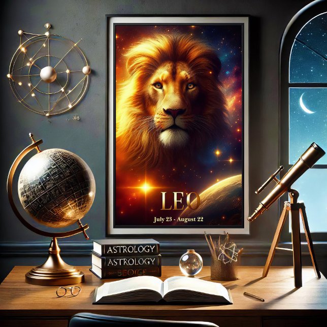 Poster céleste Lion Zodiac (Créateur téléchargé)