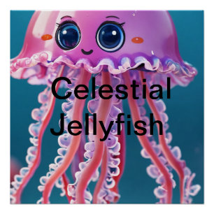 Poster Célestial Jellyfish