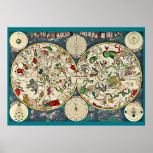 poster CELESTIAL MAP