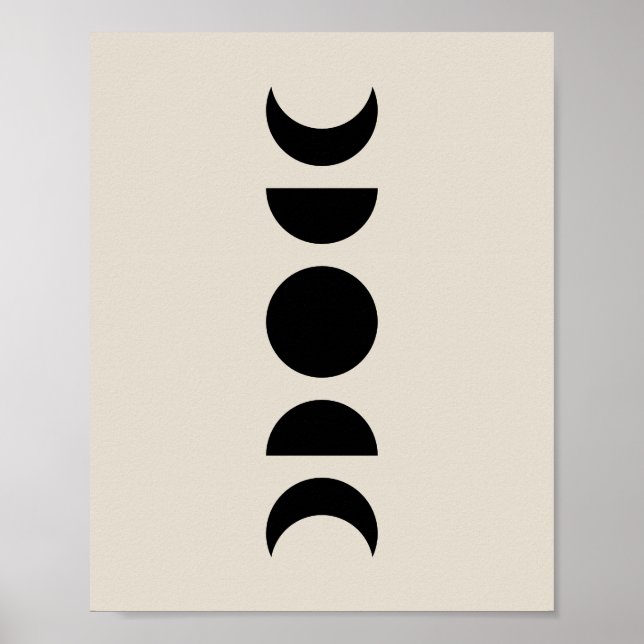 Poster Celestial Moon Phases (Devant)
