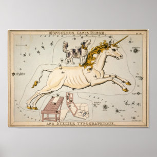 Poster Celestial Vintage Map