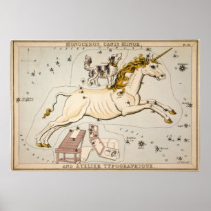 Poster Celestial Vintage Map