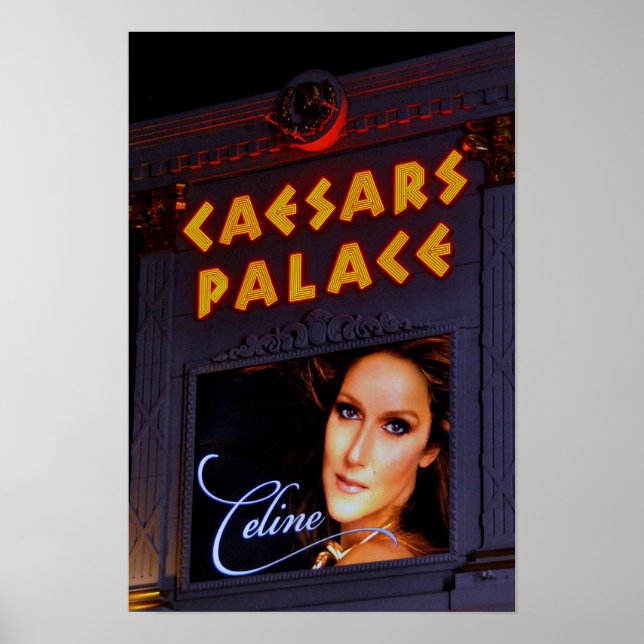 Poster Celine Dion Caesars Palace Las Vegas Amérique (Devant)