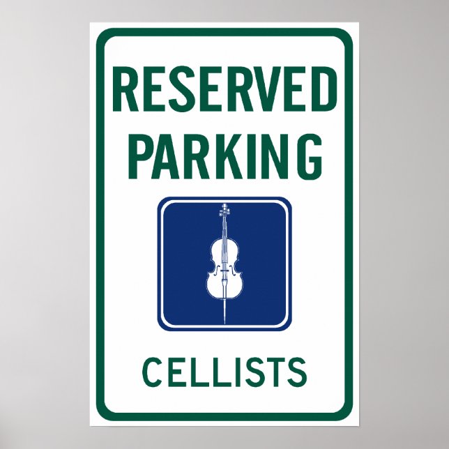 Poster Cellists Parking (Devant)