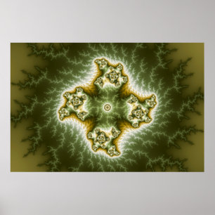 Poster Cellule végétale - Art fractal