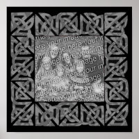 Céltic Knots Gris Cadre Ajouter Votre Photo