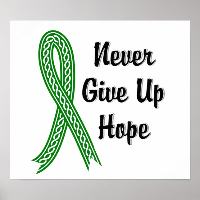 Poster Celtic n'abandonne jamais l'espoir en santé mental (Devant)