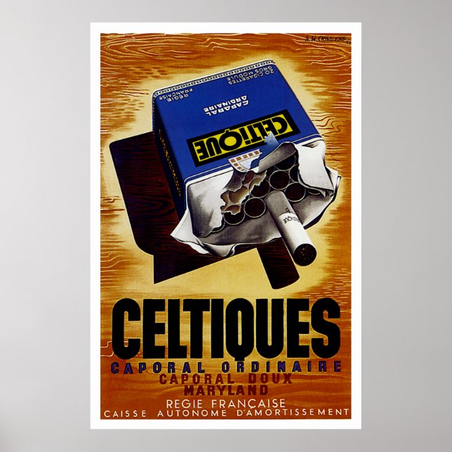 Poster Celtiques Cigarettes (Devant)