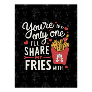 Poster Celui que je partagerai Mes Fries avec des Valenti