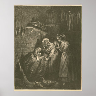 Poster Cendrillon Citrouille - Gustave Doré