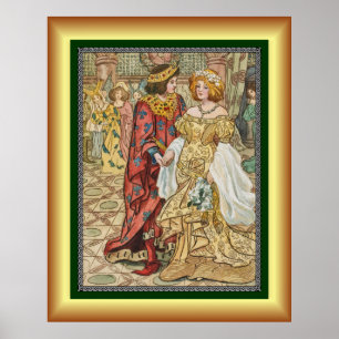 Poster Cendrillon et son prince ~ Au bal ~ 1912 ~