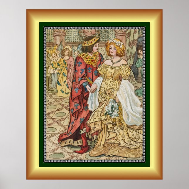 Poster Cendrillon et son prince ~ Au bal ~ 1912 ~ (Devant)