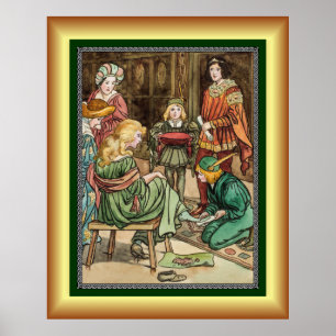 Poster Cendrillon Et Son Prince ~ Essayer Sur La Chaussur